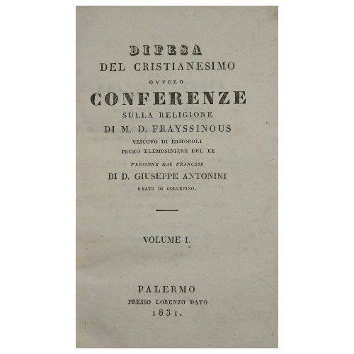 Difesa del cristianesimo ovvero conferenze sulla religione