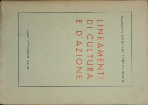 Lineamenti di cultura e d'azione