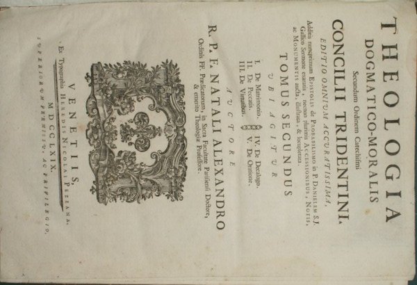 Theologia dogmatico moralis. Vol. II