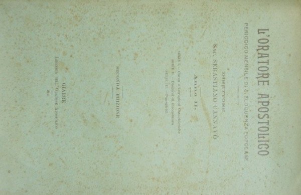 L'oratore apostolico. Anno II