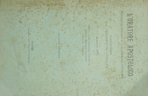 L'oratore apostolico. Anno III