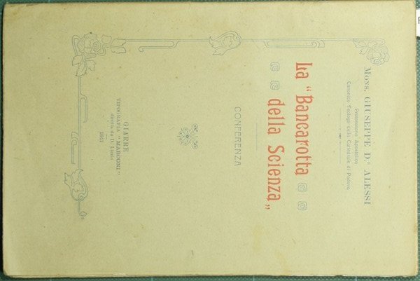 La bancarotta della scienza