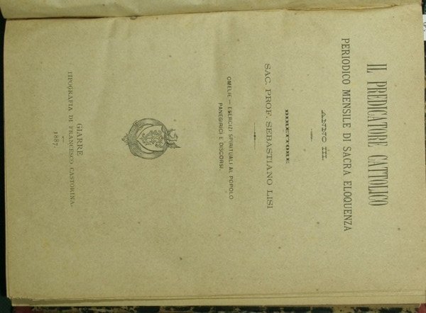 Il predicatore cattolico. Anno III