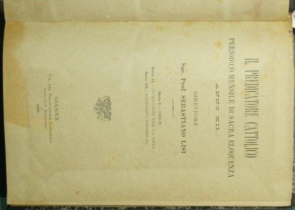 Il predicatore cattolico. Anno XII