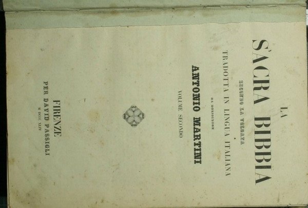 La Sacra Bibbia secondo la Volgata. Vol. II