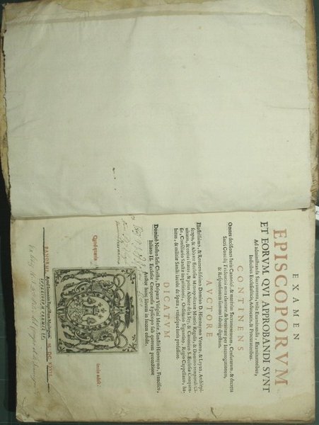 Examen episcoporum et eorum, qui approbandi sunt ad administranda sacramenta