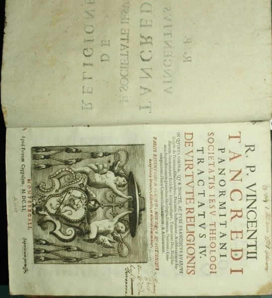 R.P. Vincentii Tancredi Panormitani Societatis Iesu Theologi Tractatus IV De …