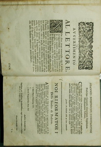 Quaresimale e panegirici sacri del Padre Agostino Dolera genovese