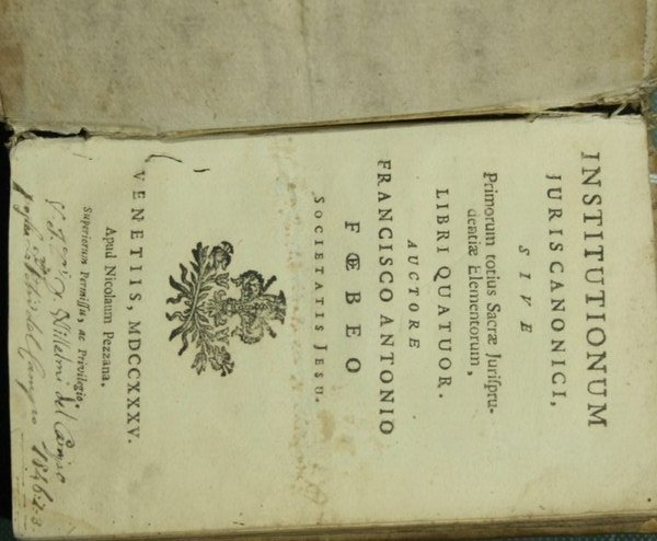 Institutionum juris canonici sive Primorum totius sacrae jurisprudentiae elementorum libri …