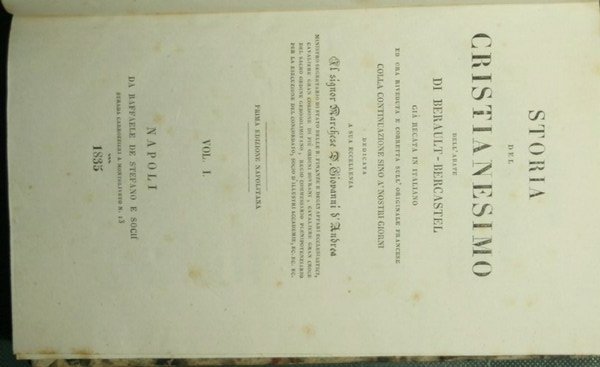 Storia del cristianesimo Dell'Abate di Berault-Bercastel già recata in italiano …