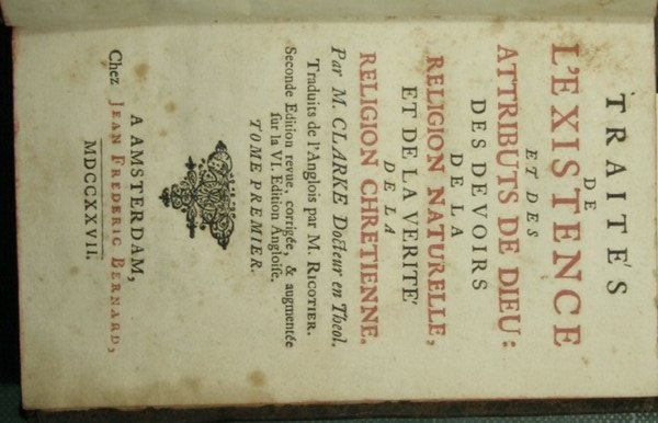 Traites de l'existence et des attributs de Dieu