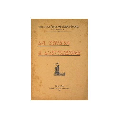 La chiesa e l'istruzione