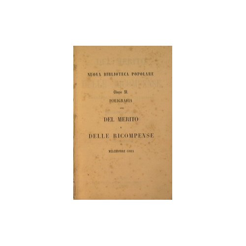 Del merito e delle ricompense