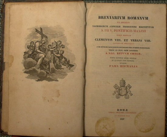 Breviarium romanum ex decreto sacrosancti concilii tridentini restitutum S.Pii V. …