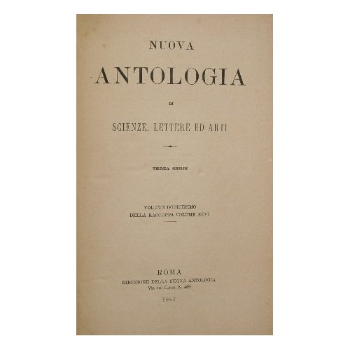 Nuova antologia. Vol. XII