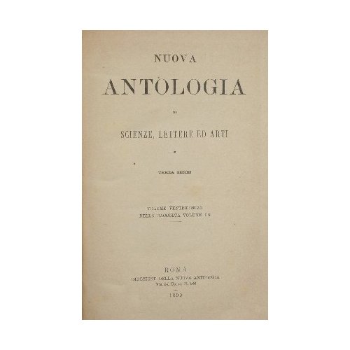 Nuova antologia. Vol. XXVI