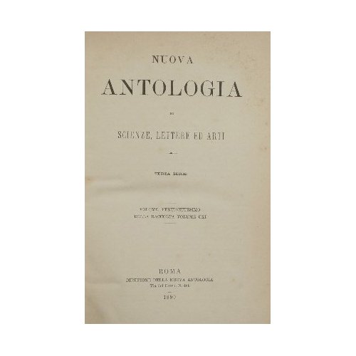 Nuova antologia. Vol. XXVII