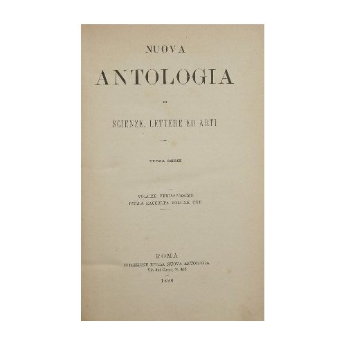 Nuova antologia. Vol. XXVIII | Immagine principale