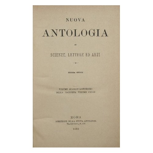 Nuova antologia. Vol. XLVII