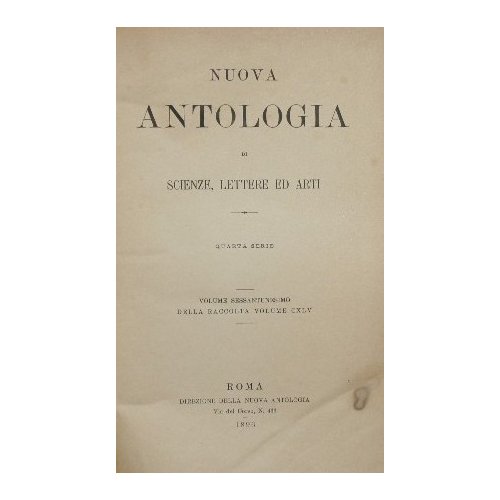 Nuova antologia. Vol. LXI
