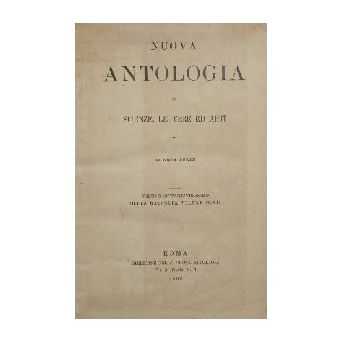 Nuova antologia. Vol. LXXIII