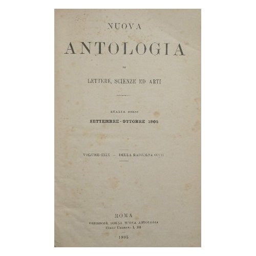 Nuova antologia. Vol. CXIX