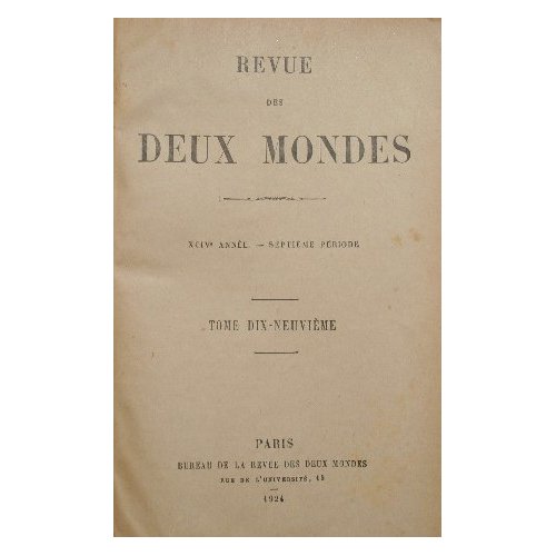 Revue des deux mondes. Vol. XIX - Janvier-Février