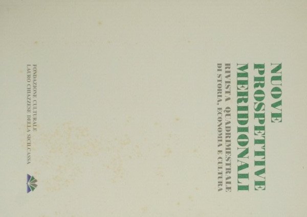 Nuove prospettive meridionali. Anno II, n. 2 - gennaio-aprile 1992