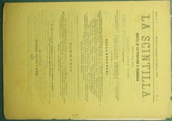 La scintilla. N. 9