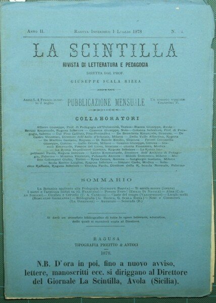 La scintilla. N. 4