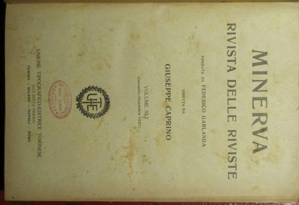 Minerva - Rivista delle riviste - 1921