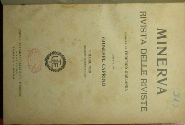 Minerva - Rivista delle riviste - 1923