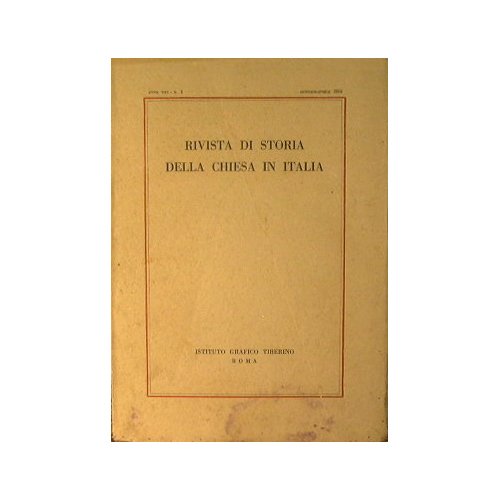 Rivista di storia della chiesa in Italia | Immagine principale
