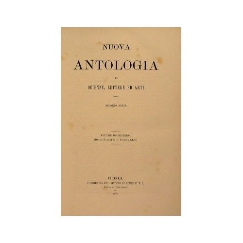 Nuova Antologia di scienze, lettere ed arti | Immagine Gallery 2