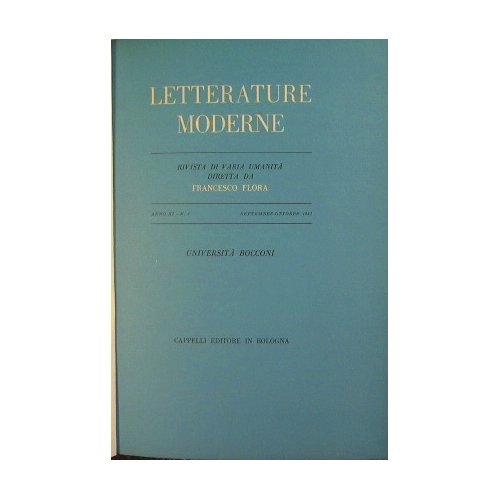 Letterature Moderne