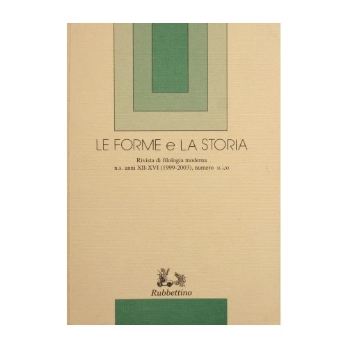 Le forme e la storia