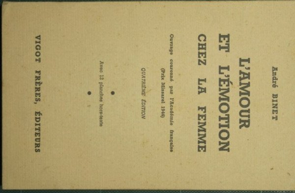 L'amour et l'emotion chez la femme