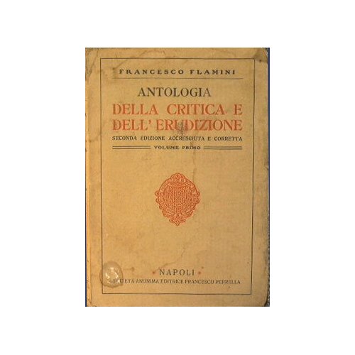 Antologia della critica e dell'erudizione