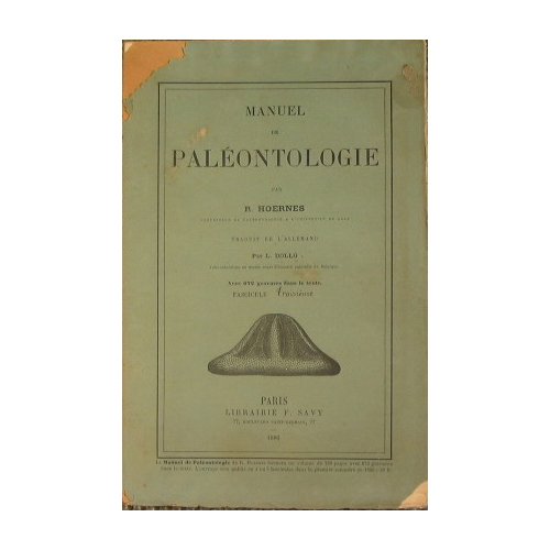 Manuel de paléontologie