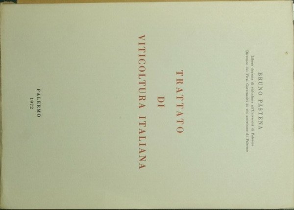 Trattato di viticoltura italiana | Immagine principale