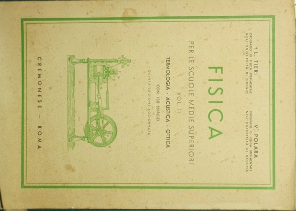 Fisica. Vol. II: Termologia. Acustica. Ottica | Immagine principale