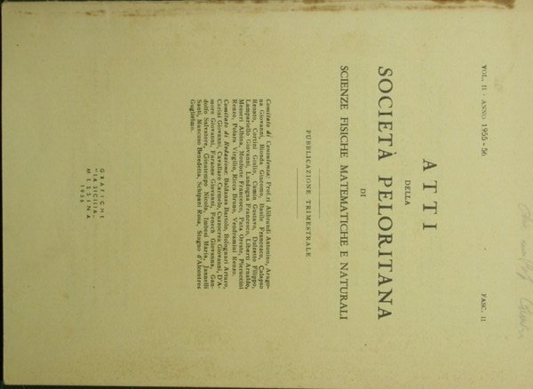 Atti della Società Peloritana di Scienze fisiche matematiche e naturali. …