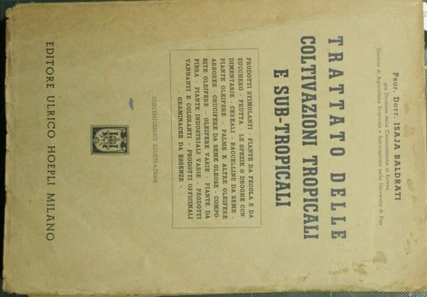 Trattato delle coltivazioni tropicali e sub-tropicali