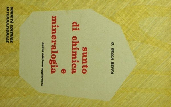 Sunto di chimica e mineralogia