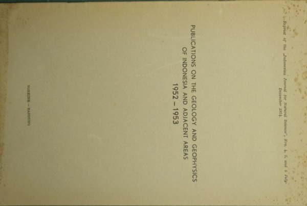 Publications on the geology and geophysics of Indonesia and ajacent …