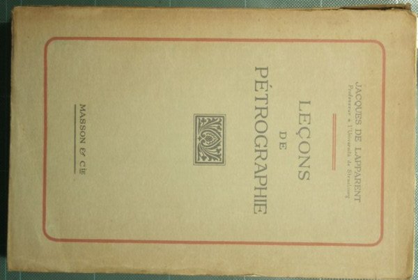 Lecons de petrographie | Immagine principale