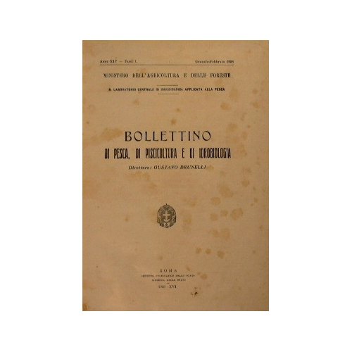 Bollettino di pesca, di piscicoltura e di idrobiologia