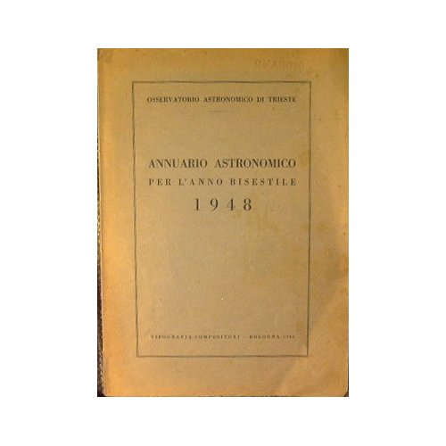 Annuario Astronomico per l'anno bisestile 1948