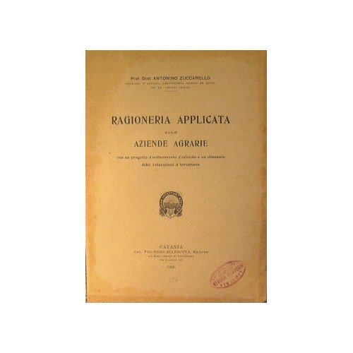 Ragioneria applicata alle aziende agrarie