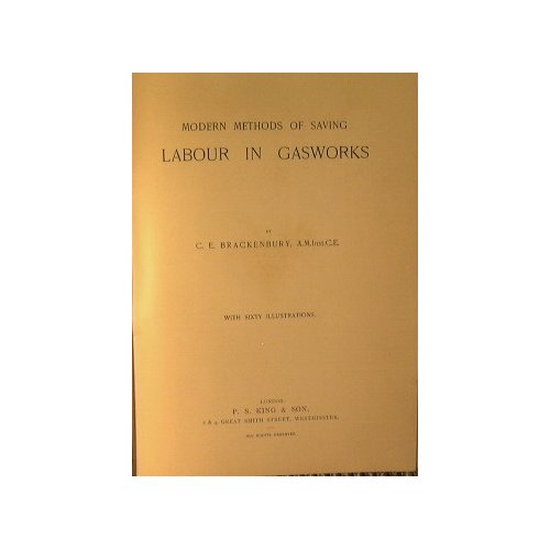 Modern methods of saving labour in Gasworks